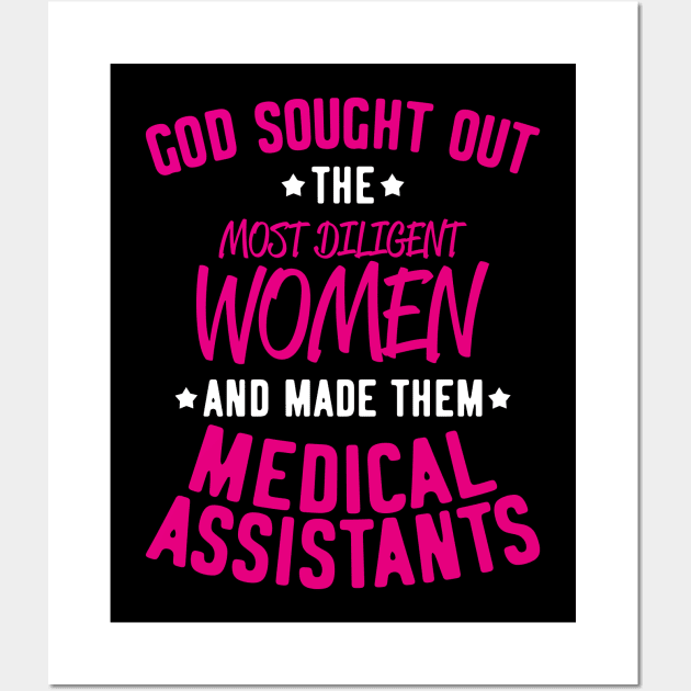 Medical Assistant Healthcare Assistant Gift Wall Art by Krautshirts